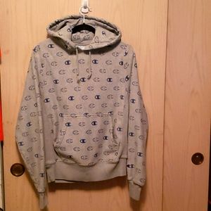 Grey champion hoodie